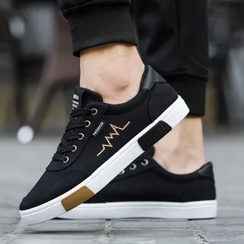 New Spring Summer Canvas Shoes Men Sneakers Low Top Black Shoes Men's Casual Shoes Male Brand Fashion Sneakers 39-44
New Spring Summer Canvas Shoes Men Sneakers Low Top Black Shoes Men's Casual Shoes Male Brand Fashion Sneakers 39-44
