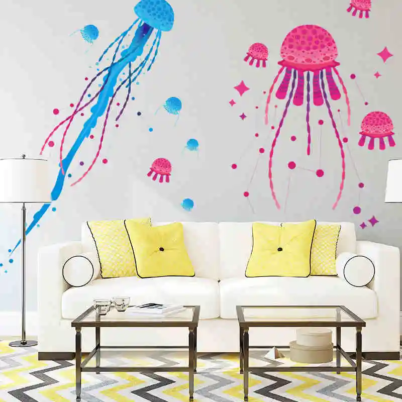 Decorative Wall Sticker Stickers Jellyfish Sea Ocean Deep Water Fish Kid Nursery Cartoon Squid Octopus Bathroom decor Home Decal
Decorative Wall Sticker Stickers Jellyfish Sea Ocean Deep Water Fish Kid Nursery Cartoon Squid Octopus Bathroom decor Home Decal