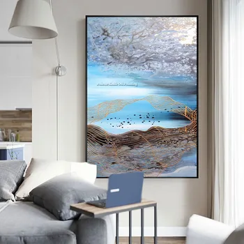 Canvas painting cuadros decoracion acrylic painting blue Wall art Pictures for living room home decor modern abstract qudraos37
Canvas painting cuadros decoracion acrylic painting blue Wall art Pictures for living room home decor modern abstract qudraos37