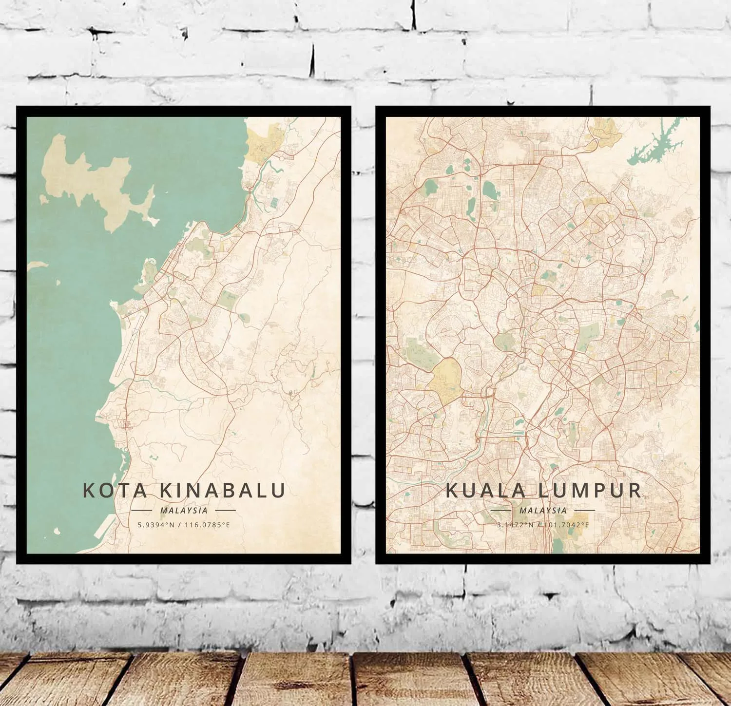 Kota Kinabalu Kuala Lumpur Malaysia Poster | Дом и сад