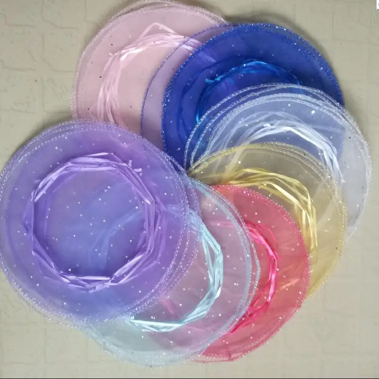 200pcs 9 Colors 26cm Round Organza Drawstring Bag Wedding birthday candy Gift Bag for jewelry Packaging display bag Yarn bags
200pcs 9 Colors 26cm Round Organza Drawstring Bag Wedding birthday candy Gift Bag for jewelry Packaging display bag Yarn bags