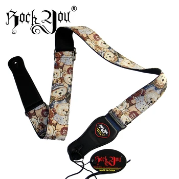 Rock you Electric Bass Guitar Straps with Cute Little Bear Design Classical Guitar Accessories
Rock you Electric Bass Guitar Straps with Cute Little Bear Design Classical Guitar Accessories