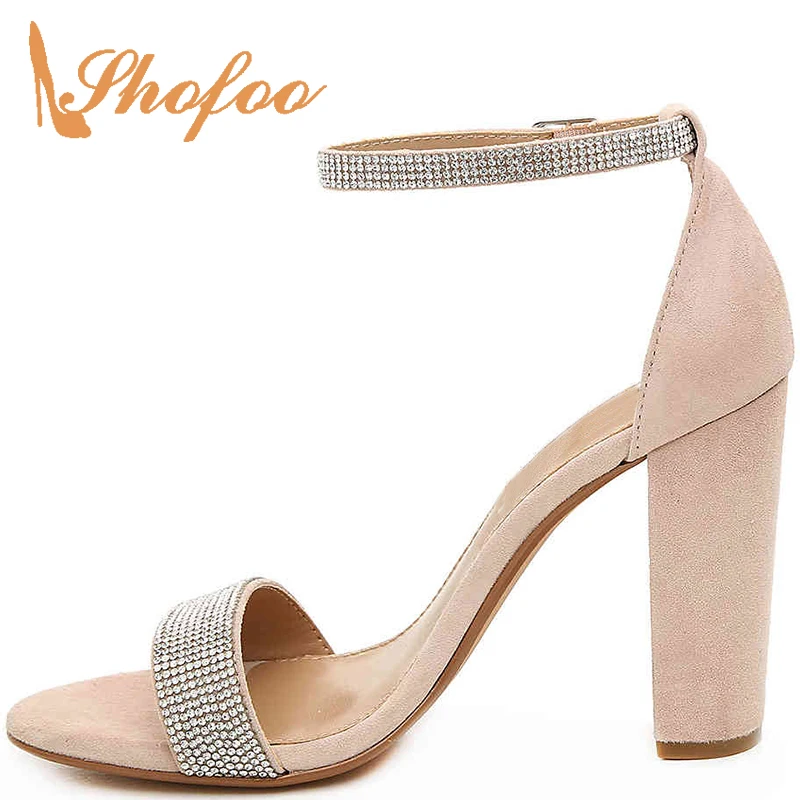 Sweet Pink Crystal Ankle Strap Sandals Woman Ladies Wedding Shoes Buckle High Square Heels Large Size 11 16 Elegant Fashion 2021
Sweet Pink Crystal Ankle Strap Sandals Woman Ladies Wedding Shoes Buckle High Square Heels Large Size 11 16 Elegant Fashion 2021