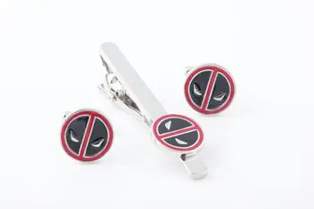 WholeSale 10sets/lot DEADPOOL Logo Tie Clip Novelty Tie Clip + Cufflink Set Superhero Dead Pool Cuff Buttons+ Tie Bar Brass HQ
WholeSale 10sets/lot DEADPOOL Logo Tie Clip Novelty Tie Clip + Cufflink Set Superhero Dead Pool Cuff Buttons+ Tie Bar Brass HQ