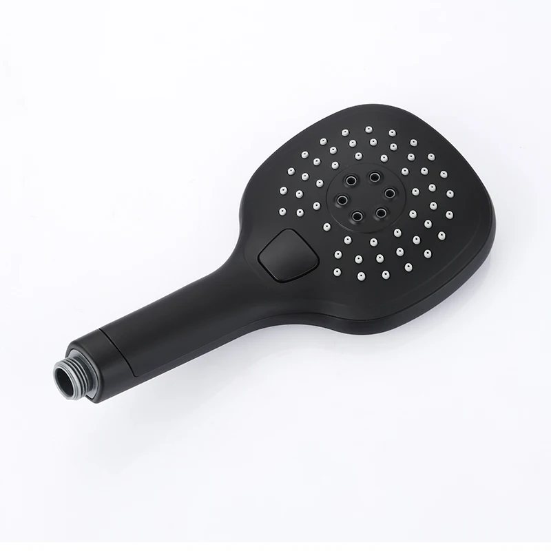 Description Picture 3 of itemMatte Black Metal SUS304 Stainless Steel strong round 3 functions ABS plastic Hand Shower Head with Adjustable Slide Bar-