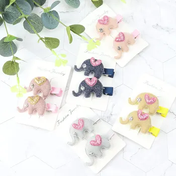 1 pair=2 pieces Elephant Shaped Hairpins Hair Barrettes Children Accessories Cute Baby Girls Headwear Hair Clip Heart Decor
1 pair=2 pieces Elephant Shaped Hairpins Hair Barrettes Children Accessories Cute Baby Girls Headwear Hair Clip Heart Decor