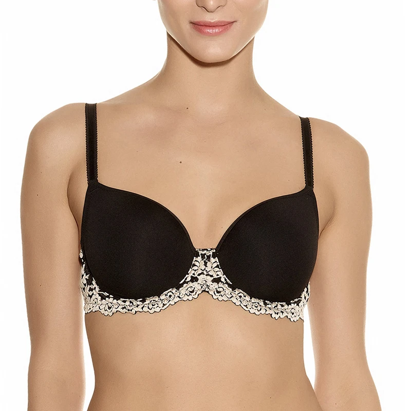 MiaoErSiDai Embroidered Underwire Everyday Bra Push Up Padded Bra Underwear For Girls Adjustable Beautiful Super Bra 32-44 A-DD MiaoErSiDai Embroidered Underwire Everyday Bra Push Up Padded Bra Underwear For Girls Adjustable Beautiful Super Bra 32-44 A-DD