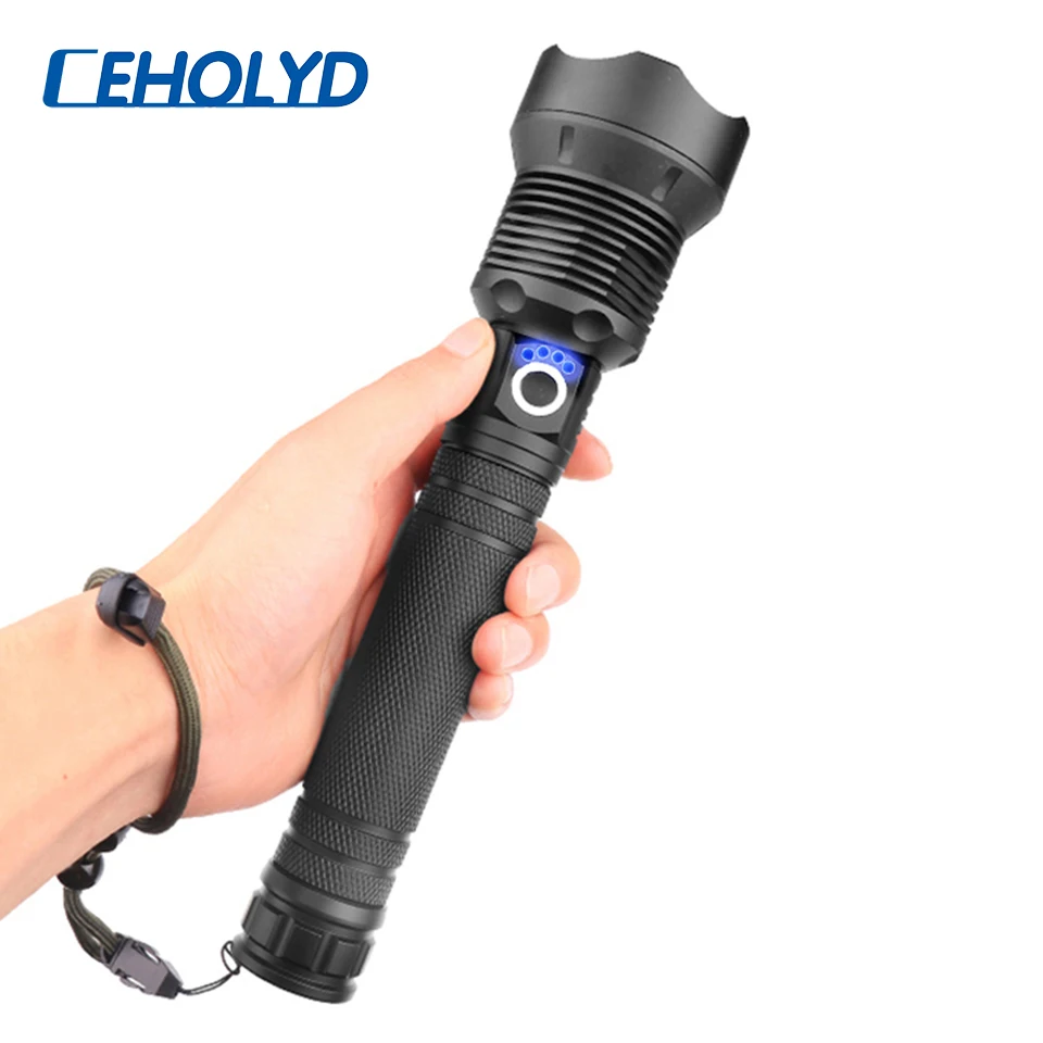 new powerful led flashlight 50000 lumens xhp70.2 usb Zoom torch xhp70 xhp50 18650 26650 Rechargeable battery flashlight
new powerful led flashlight 50000 lumens xhp70.2 usb Zoom torch xhp70 xhp50 18650 26650 Rechargeable battery flashlight