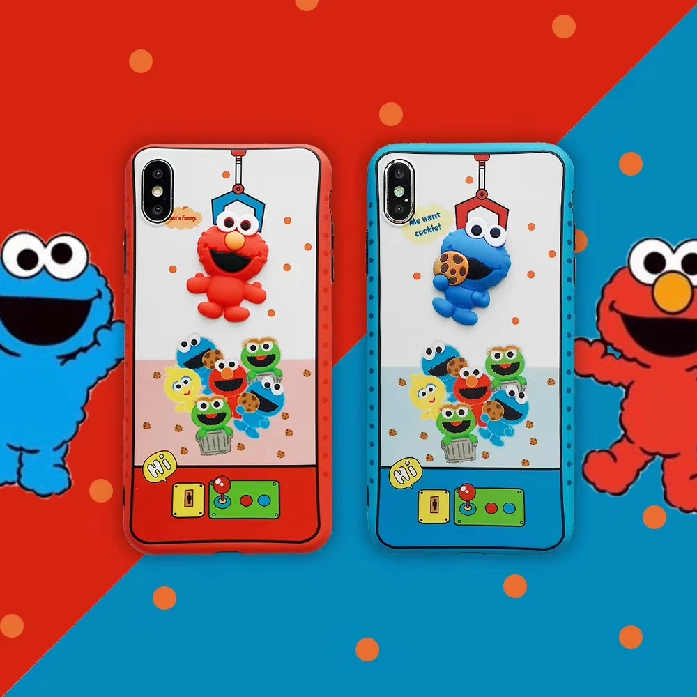 Sesame Street Cute Cartoon Cookie Elmo 3D Doll Machine Soft Silicone Phone Cover Case For Iphone 6 6s Plus 7 8 Plus X XS XR MAX
Sesame Street Cute Cartoon Cookie Elmo 3D Doll Machine Soft Silicone Phone Cover Case For Iphone 6 6s Plus 7 8 Plus X XS XR MAX