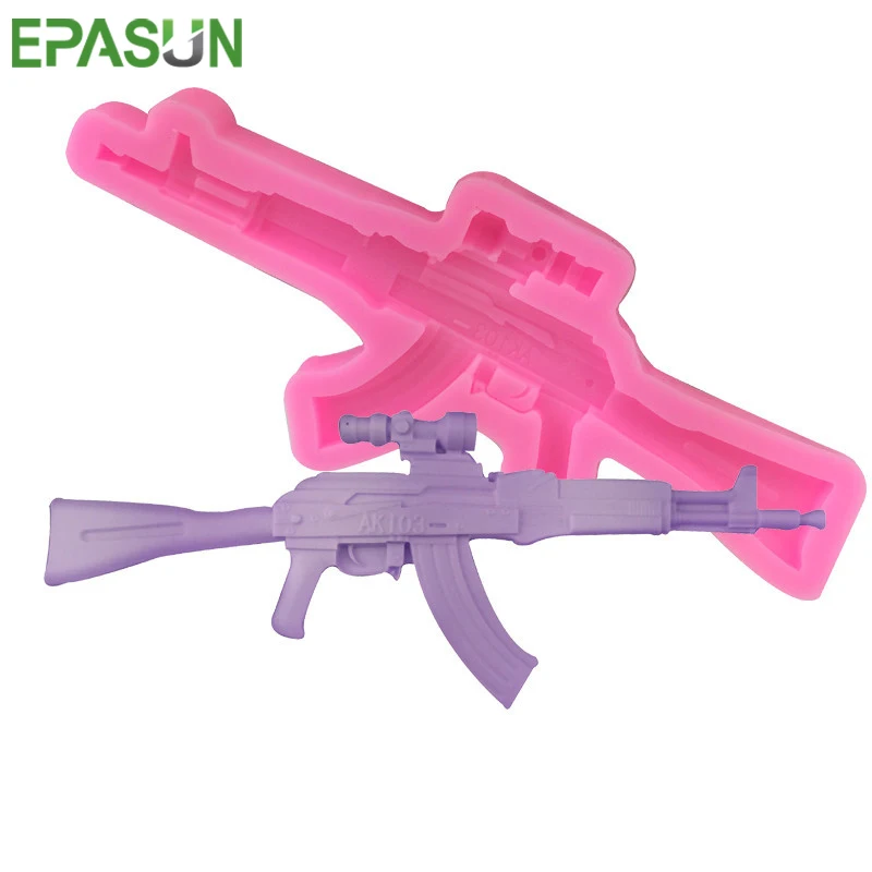 EPASUN 3D Silicone Mold Soap Form Gun Shape DIY Making Mold Fondant Sugarcraft Polymer Clay DIY Mould Decorating Tools
EPASUN 3D Silicone Mold Soap Form Gun Shape DIY Making Mold Fondant Sugarcraft Polymer Clay DIY Mould Decorating Tools