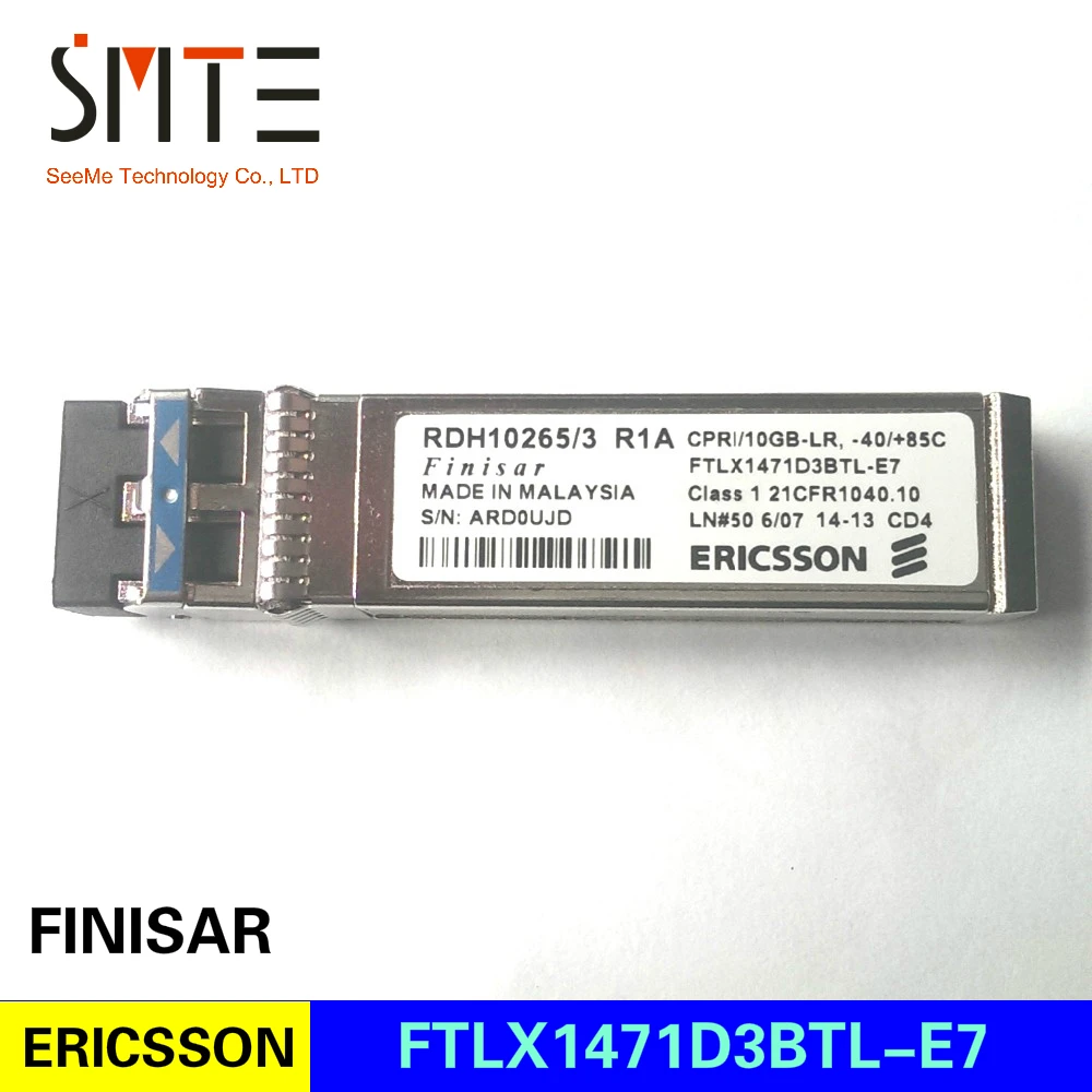 FTLX1471D3BTL-E7 New and Original RDH10265/3 21CFR1040.10 AVL19P3 10GBASE-LR SFP+ RDH 102 65/3
FTLX1471D3BTL-E7 New and Original RDH10265/3 21CFR1040.10 AVL19P3 10GBASE-LR SFP+ RDH 102 65/3
