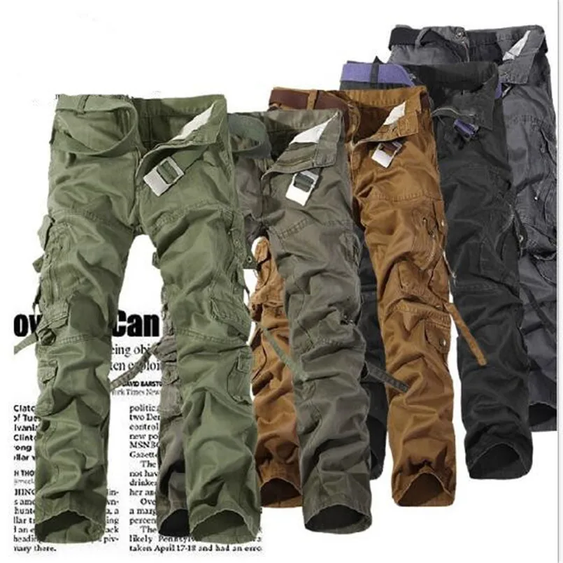 2018 Autumn Men Cargo Pants army green grey black big pockets decoration Casual easy wash male autumn pants Free shipping 28-42
2018 Autumn Men Cargo Pants army green grey black big pockets decoration Casual easy wash male autumn pants Free shipping 28-42