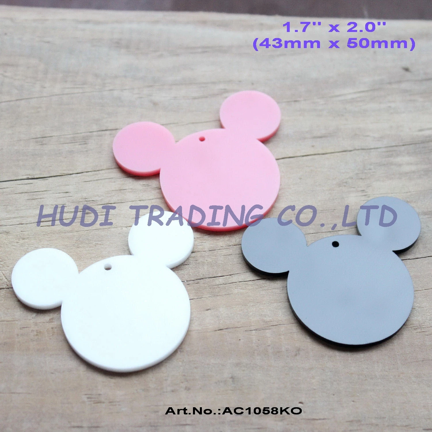 (2pcs each) 50mm Acrylic Mouse Head Earrings Keychains Eco-Friendly Acrylic Mouse Necklace Black, White, Pink -AC1058KO
(2pcs each) 50mm Acrylic Mouse Head Earrings Keychains Eco-Friendly Acrylic Mouse Necklace Black, White, Pink -AC1058KO