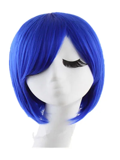 Short Bob Wig Fei-Show Wavy Diamond Blue Inclined Bangs Hair Synthetic Heat Resistant Costume Carnival Cos-play Hairpiece
Short Bob Wig Fei-Show Wavy Diamond Blue Inclined Bangs Hair Synthetic Heat Resistant Costume Carnival Cos-play Hairpiece