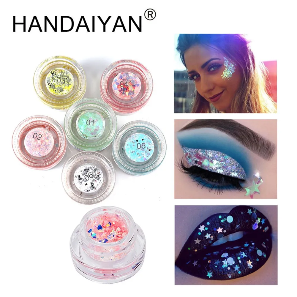 HANDAIYAN 2018 New Glitter Eyeshadow Shimmer Hybrid Sequins Glitter Face Eye Shadow Shiny Body Highlighter Women Beauty Makeup
HANDAIYAN 2018 New Glitter Eyeshadow Shimmer Hybrid Sequins Glitter Face Eye Shadow Shiny Body Highlighter Women Beauty Makeup