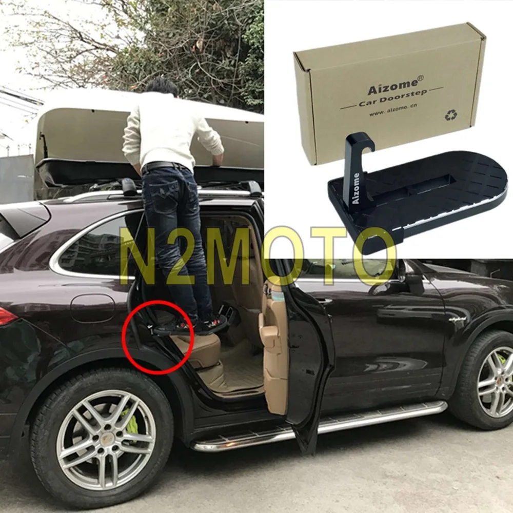 CNC Aluminum Car Door Step Foldable Door Hook Pedal Rooftop Roof-Rack Assistance Footrest Doorstep for SUV Jeep RV
CNC Aluminum Car Door Step Foldable Door Hook Pedal Rooftop Roof-Rack Assistance Footrest Doorstep for SUV Jeep RV