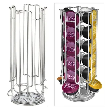 Hot Home Solutions Revolving Rotating 24/32 Capsule Coffee Pod Holder Tower Stand Rack For Dolce Gusto Storage Spinning Carousel
Hot Home Solutions Revolving Rotating 24/32 Capsule Coffee Pod Holder Tower Stand Rack For Dolce Gusto Storage Spinning Carousel