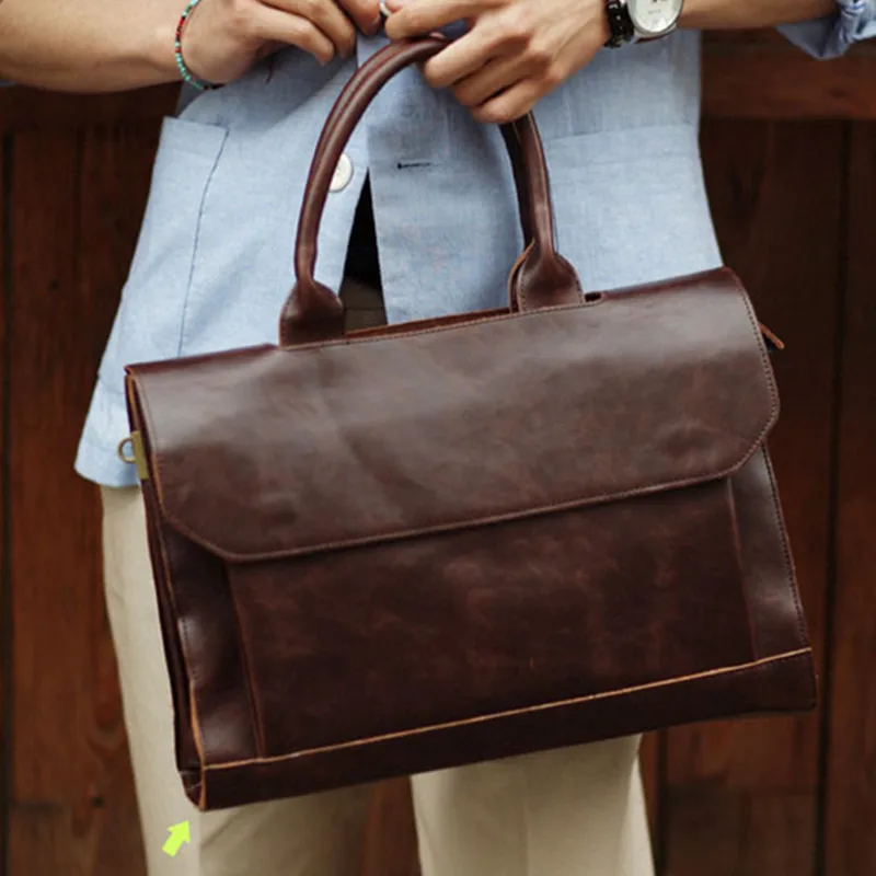 2019 New Good Quality 13"Laptop Handbag Leather Vintage Men Singler Shoulder Messenger Bag Business Briefcase
2019 New Good Quality 13"Laptop Handbag Leather Vintage Men Singler Shoulder Messenger Bag Business Briefcase