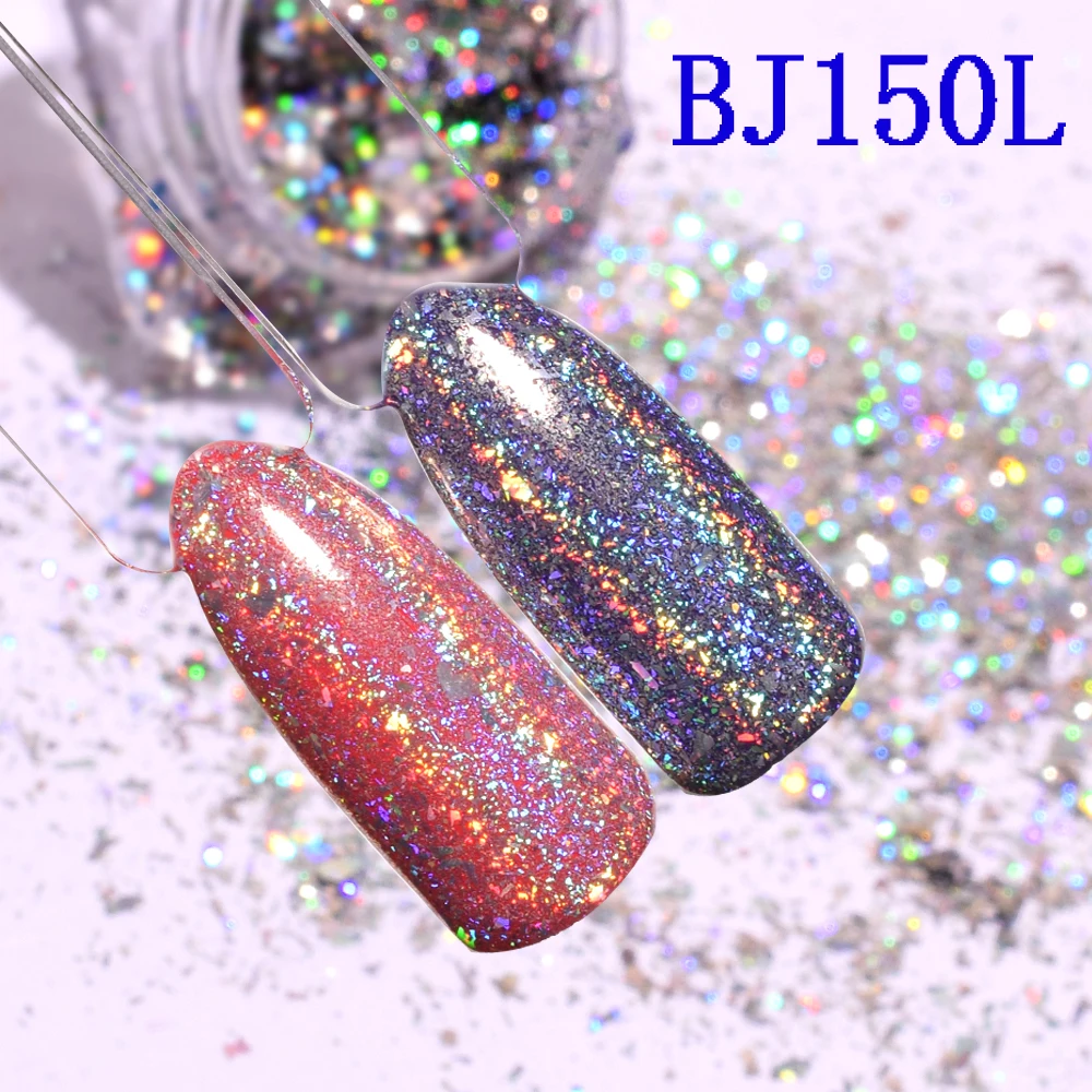 Galaxy Holo Nail Flakes Bling Rainbow Laser Nail Art Sequins Holographic Glitter Powder Paillettes Seven Color Thick Slices 1g
Galaxy Holo Nail Flakes Bling Rainbow Laser Nail Art Sequins Holographic Glitter Powder Paillettes Seven Color Thick Slices 1g