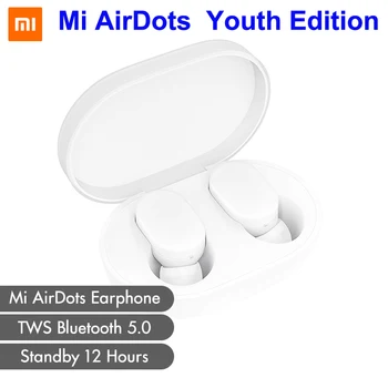 Xiaomi mi AirDots TWS Bluetooth Earphones Wireless In-ear Earbuds Earphone Headset with Mic and Charging Dock Box Youth Version
Xiaomi mi AirDots TWS Bluetooth Earphones Wireless In-ear Earbuds Earphone Headset with Mic and Charging Dock Box Youth Version