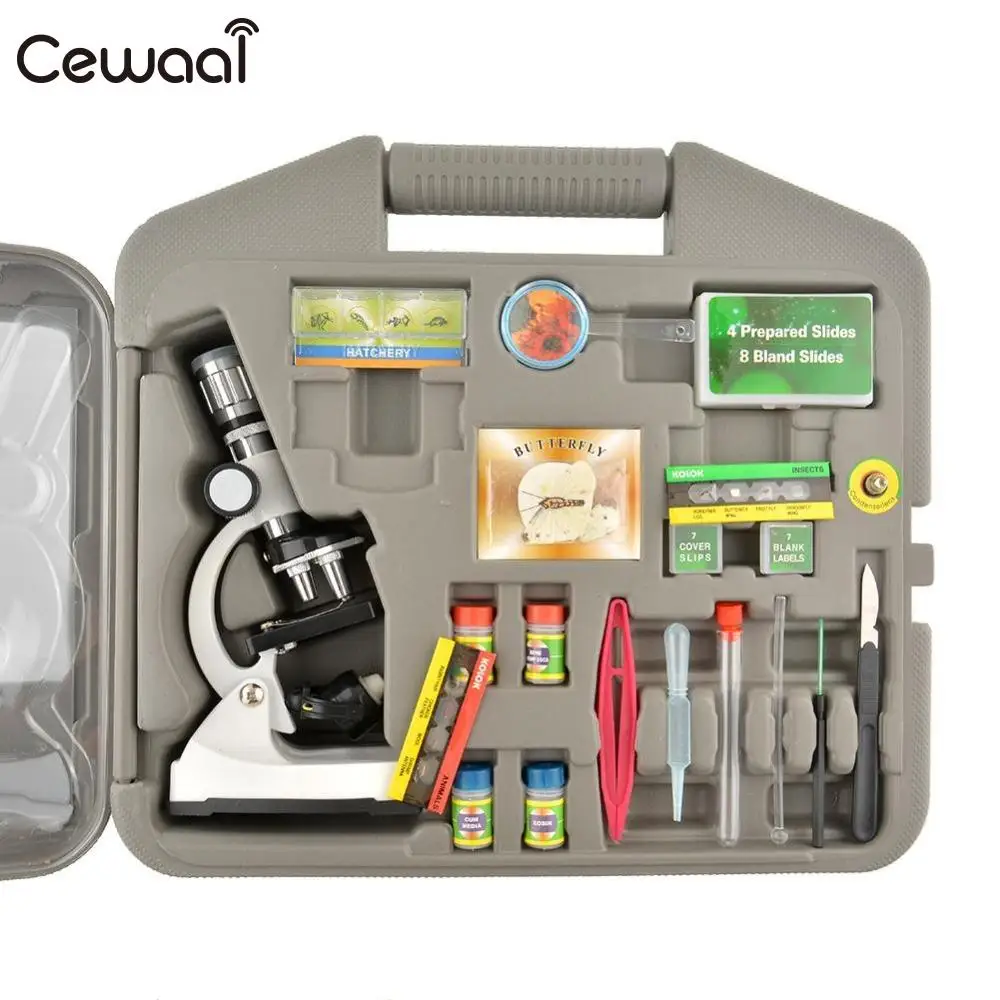 Cewaal Durable 300X-600X-1200X Metal Body Beginner Biological Zoom Microscope Kit Kids Students Gift
Cewaal Durable 300X-600X-1200X Metal Body Beginner Biological Zoom Microscope Kit Kids Students Gift