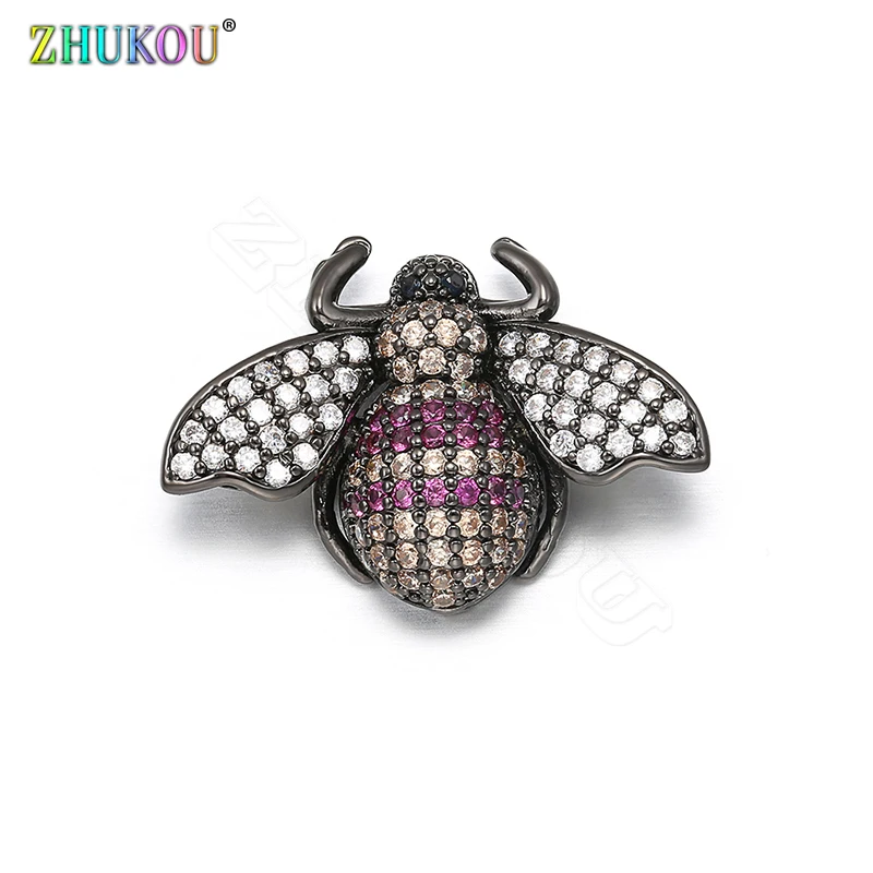 18*26mm Fashion Bees Handmade Necklace Brass Cubic Zirconia Charms Connectors for Diy Jewelry Bracelet Findings, Model: VS303
18*26mm Fashion Bees Handmade Necklace Brass Cubic Zirconia Charms Connectors for Diy Jewelry Bracelet Findings, Model: VS303