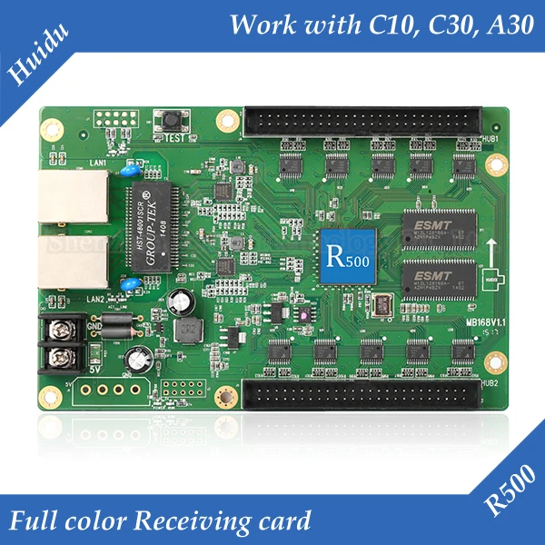 HD-R500 Asynchronous Full Color LED display control card Receiving card Work with C10, C30, A30
HD-R500 Asynchronous Full Color LED display control card Receiving card Work with C10, C30, A30
