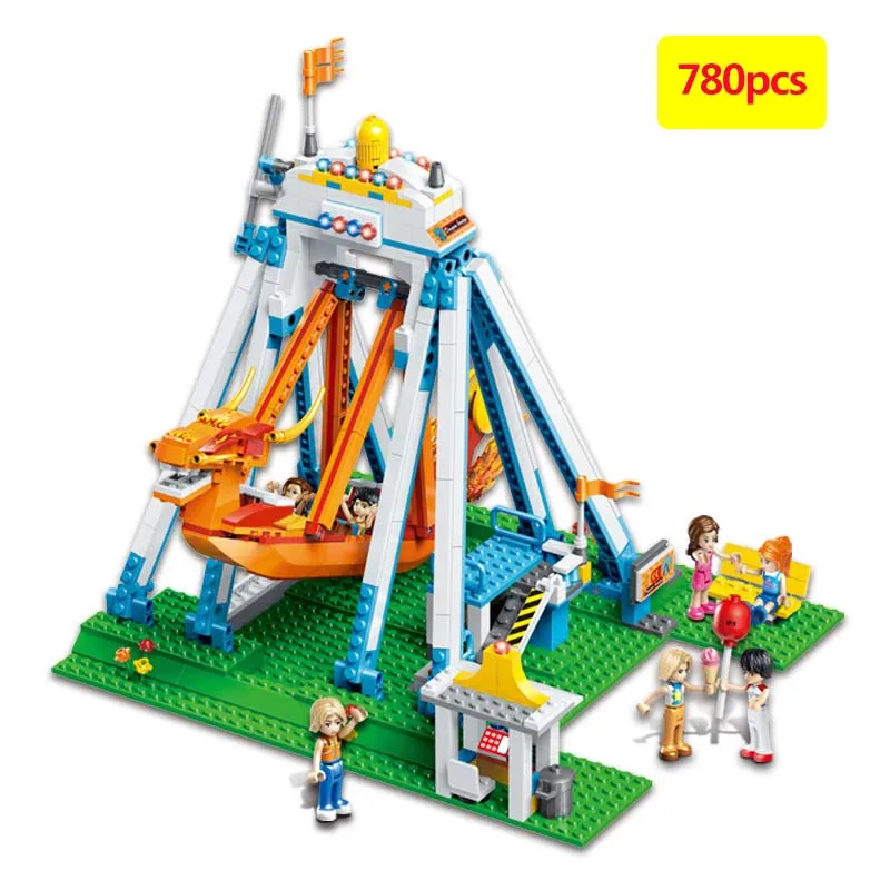 780pcs Girl Princess series City Park Amusement park viking ship Building Blocks For Children Girl Gifts
780pcs Girl Princess series City Park Amusement park viking ship Building Blocks For Children Girl Gifts