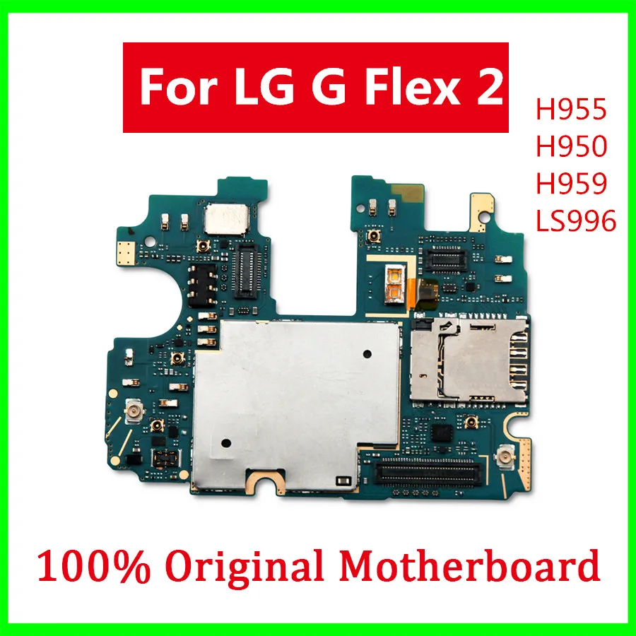 Motherboard for LG G Flex 2 H955/H950/H959/LS996 Original Unlocked logic board with full chips mainboard full working
Motherboard for LG G Flex 2 H955/H950/H959/LS996 Original Unlocked logic board with full chips mainboard full working