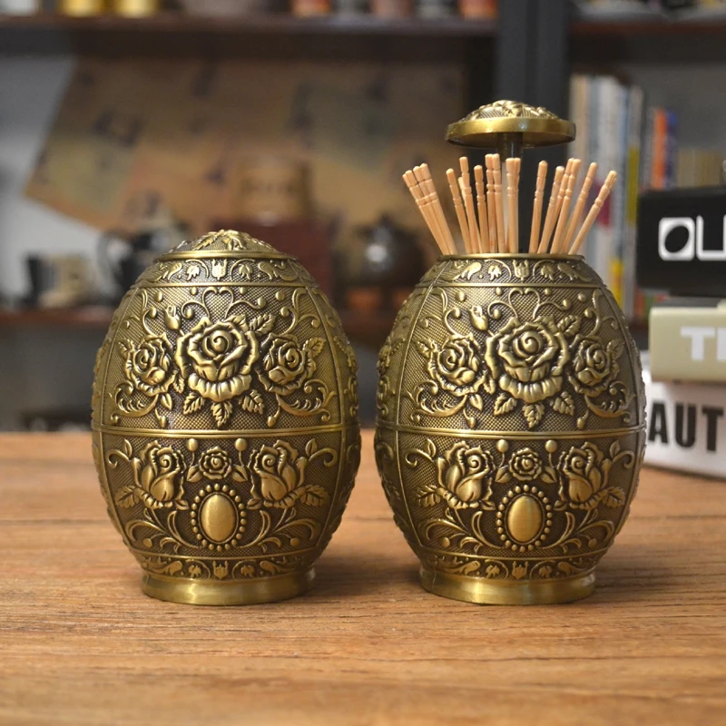 Europe metal toothpick holders automatic bronze color toothpick box toothpick dispenser cotton swab holder for home decorYQT036
Europe metal toothpick holders automatic bronze color toothpick box toothpick dispenser cotton swab holder for home decorYQT036