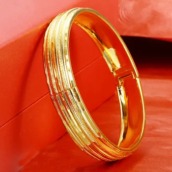 Thicken Dubai Yellow Gold Filled Bangle Trend Womens Openable Bracelet Big Size 60cm Dia Bridal Jewelry pulseira feminina
Thicken Dubai Yellow Gold Filled Bangle Trend Womens Openable Bracelet Big Size 60cm Dia Bridal Jewelry pulseira feminina