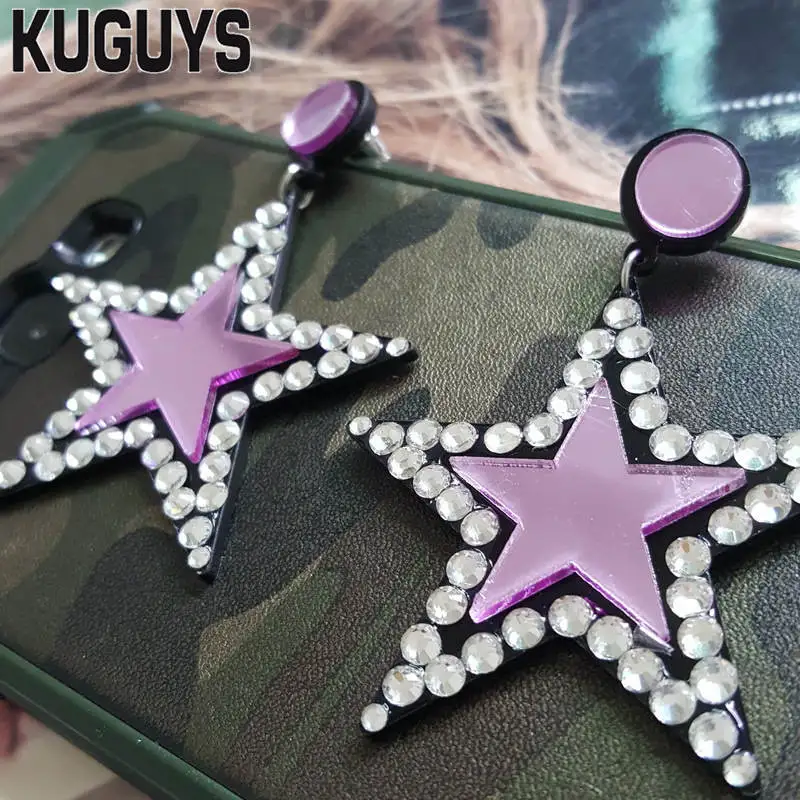 KUGUYS Fashion Acrylic Jewelry Custom Red Star Drop Earrings for Woman HipHop Large Dangle Earring Pendientes Brincos
KUGUYS Fashion Acrylic Jewelry Custom Red Star Drop Earrings for Woman HipHop Large Dangle Earring Pendientes Brincos