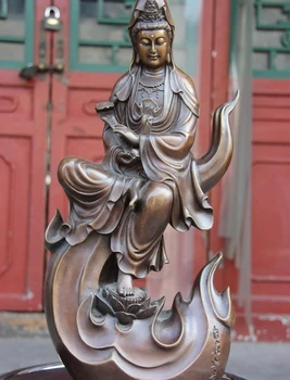 Tibet Buddism Copper Bronze Kwan-yin Guan yin Bodhisattva Goddess Buddha Statue
Tibet Buddism Copper Bronze Kwan-yin Guan yin Bodhisattva Goddess Buddha Statue