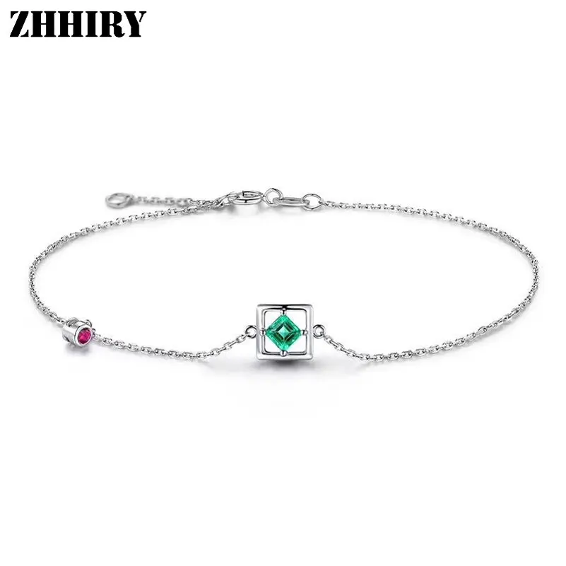 ZHHIRY Natural Emerald Gemstone Bracelet Genuine 925 Sterling Silver Bracelets For Women Fine Jewelry
ZHHIRY Natural Emerald Gemstone Bracelet Genuine 925 Sterling Silver Bracelets For Women Fine Jewelry