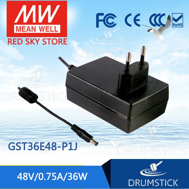 MEAN WELL GST36E48-P1J 48V 0.75A meanwell GST36E 48V 36W AC-DC High Reliability Industrial Adaptor
MEAN WELL GST36E48-P1J 48V 0.75A meanwell GST36E 48V 36W AC-DC High Reliability Industrial Adaptor