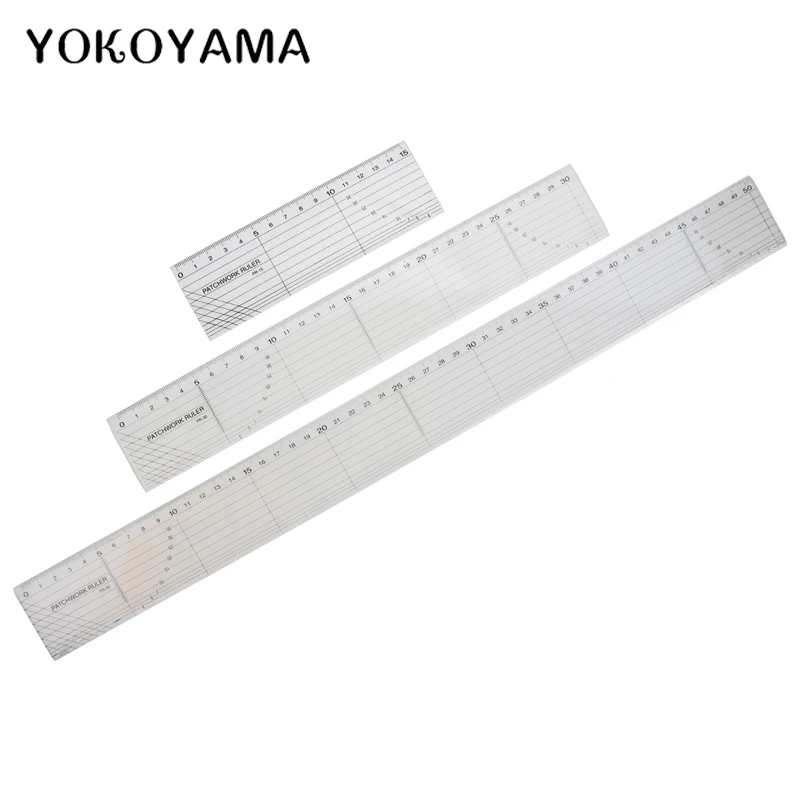 YOKOYAMA Transparent Patchwork Ruler Sewing Machine Accessories Original Seam Knitting Ruler Patchwork Ruler DIY Sewing Tool
YOKOYAMA Transparent Patchwork Ruler Sewing Machine Accessories Original Seam Knitting Ruler Patchwork Ruler DIY Sewing Tool