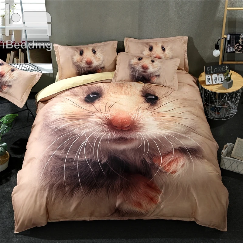 3Pcs/Set Cute Hamster Printed Duvet Cover Set 3D Bedding Sets Twin Full Queen King Size
3Pcs/Set Cute Hamster Printed Duvet Cover Set 3D Bedding Sets Twin Full Queen King Size
