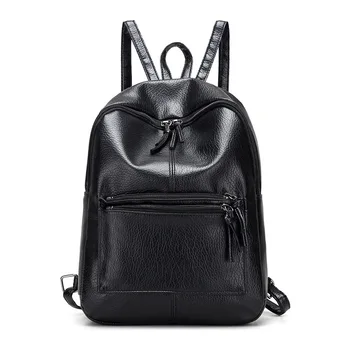 Women Backpack High Quality PU Leather Mochila Escolar School Bags For Teenagers Girls 2018 New Leisure Black Backpacks b136
Women Backpack High Quality PU Leather Mochila Escolar School Bags For Teenagers Girls 2018 New Leisure Black Backpacks b136