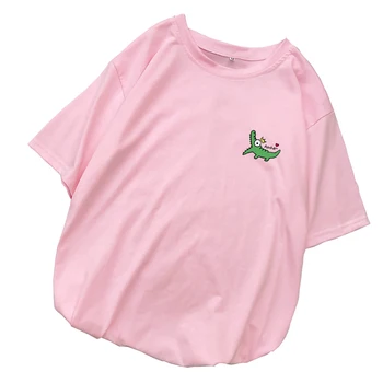 New Kawaii Cute Crocodile T Shirt Women Casual Funny Cartoon Print T-shirt Harajuku Streetwear Short Sleeve Tops Tee Shirt Femme
New Kawaii Cute Crocodile T Shirt Women Casual Funny Cartoon Print T-shirt Harajuku Streetwear Short Sleeve Tops Tee Shirt Femme