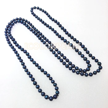 WEICOLOR Classic 125cm Long 8-9mm Nearround Peacock Black Freshwater Pearl Jewelry Sweater Necklace.
WEICOLOR Classic 125cm Long 8-9mm Nearround Peacock Black Freshwater Pearl Jewelry Sweater Necklace.