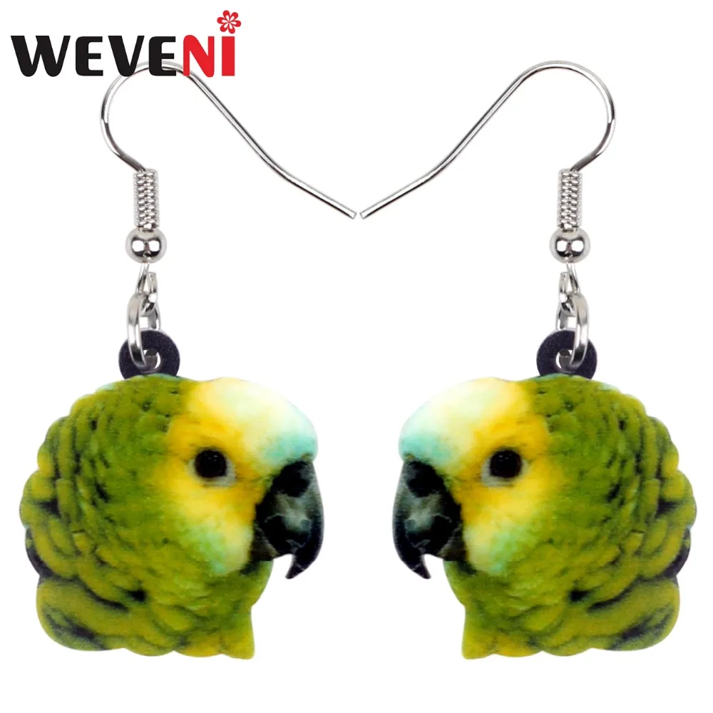 WEVENI Acrylic Tropic Yellow-headed Parrot Bird Earrings New Long Dangle Drop Fashion Jungle Animal Jewelry For Women Girls 2018
WEVENI Acrylic Tropic Yellow-headed Parrot Bird Earrings New Long Dangle Drop Fashion Jungle Animal Jewelry For Women Girls 2018