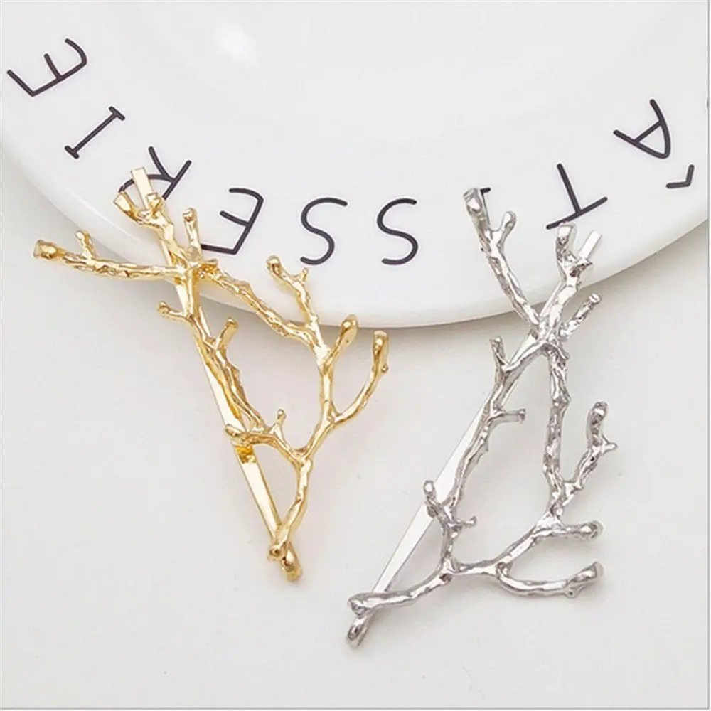 1 pc Fashion Hairpin Leaves Hairpin Metal Barrettes Hair Clip Tree Branches Style hair clips for Women Girls hair accessories
1 pc Fashion Hairpin Leaves Hairpin Metal Barrettes Hair Clip Tree Branches Style hair clips for Women Girls hair accessories