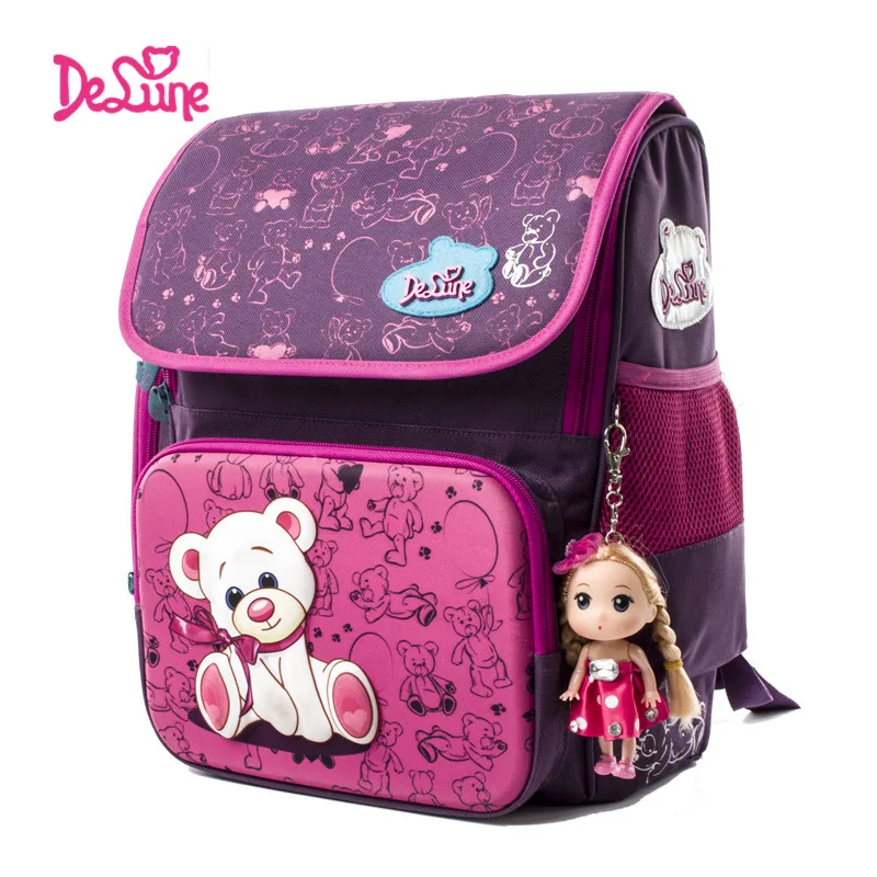 Brand Cute School Bag Bear Pattern Orthopedic Backpack Children's School Backpacks Grade 1-3 Backpack For Kids Girls Boys 
Brand Cute School Bag Bear Pattern Orthopedic Backpack Children's School Backpacks Grade 1-3 Backpack For Kids Girls Boys