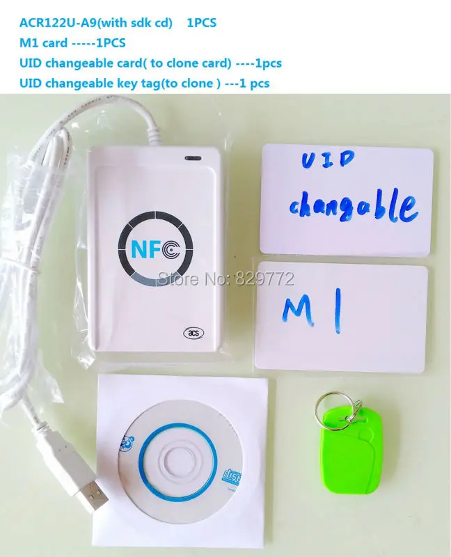 NFC ACR122U RFID smartcard ACR 122U Smart Card Reader Writer with UID writeable clone software S50 Access Control Card ISO 14443
NFC ACR122U RFID smartcard ACR 122U Smart Card Reader Writer with UID writeable clone software S50 Access Control Card ISO 14443