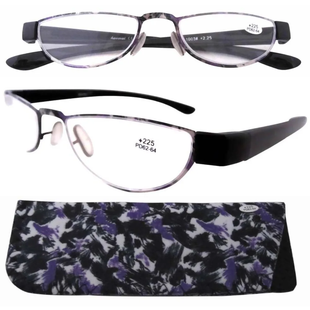 R11003 Eyekepper Stainelss Steel Frame Rim Plastic Arms Women's Reading Glasses +1.0/1.25/1.5/1.75/2.0/2.25/2.5/3.0/3.5
R11003 Eyekepper Stainelss Steel Frame Rim Plastic Arms Women's Reading Glasses +1.0/1.25/1.5/1.75/2.0/2.25/2.5/3.0/3.5