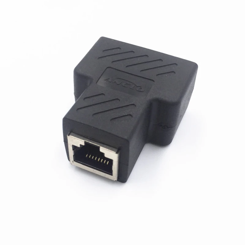 One Split two Way Network Ethernet Head Lan Cable Joiner Coupler RJ45 CAT 5 5E 6 6a Extender Plug Connector Splitter NEW | Компьютеры и
