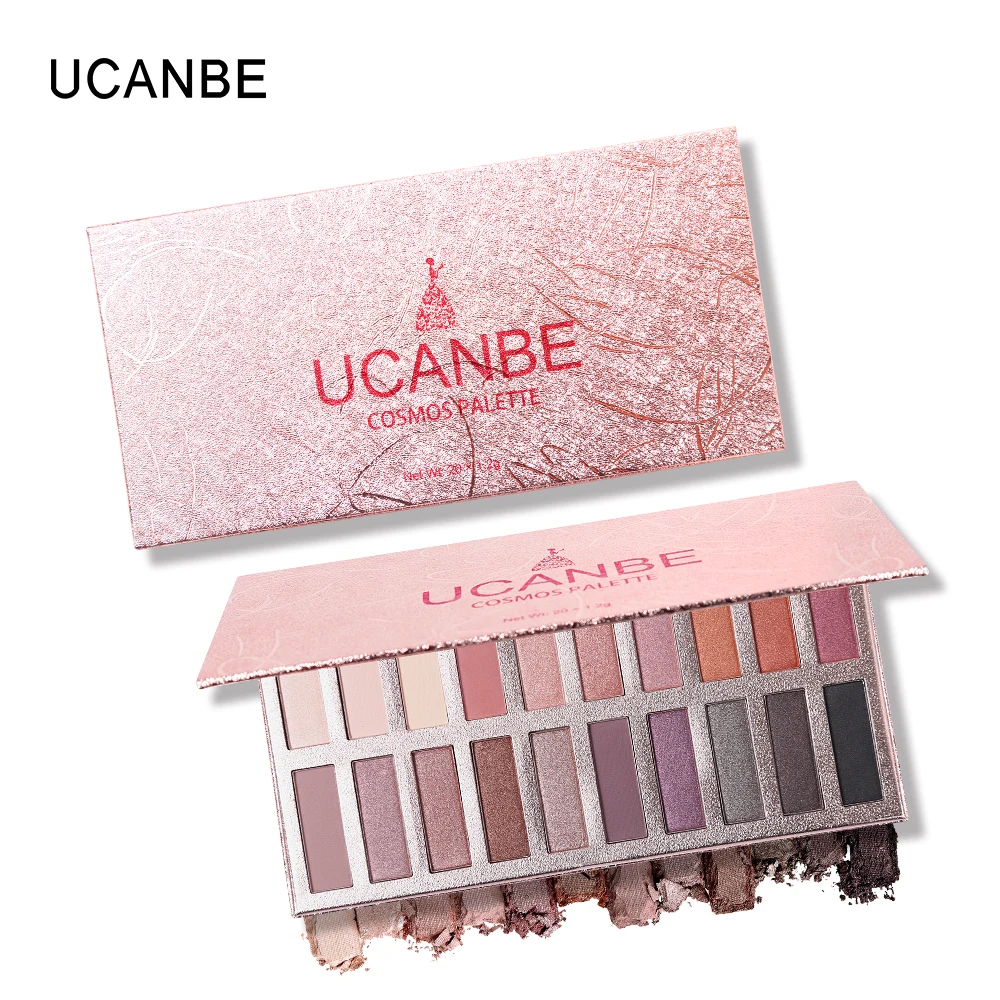 UCANBE 20 Цвет Матовая Shimmer Eye Shadow Palette Макияж блеск теней для век пудра