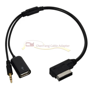1pcs/Media In AMI MDI to Stereo 3.5mm Audio & USB Female Aux Adapter Cable For Car VW AUDI 2014 A4 A6 Q5 Q7
1pcs/Media In AMI MDI to Stereo 3.5mm Audio & USB Female Aux Adapter Cable For Car VW AUDI 2014 A4 A6 Q5 Q7