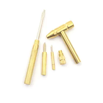 New 6 in 1 Micro Mini Multifunction Multi Brass Hammer 3 kinds Screwdriver Bits Pocket DIY Tools
New 6 in 1 Micro Mini Multifunction Multi Brass Hammer 3 kinds Screwdriver Bits Pocket DIY Tools