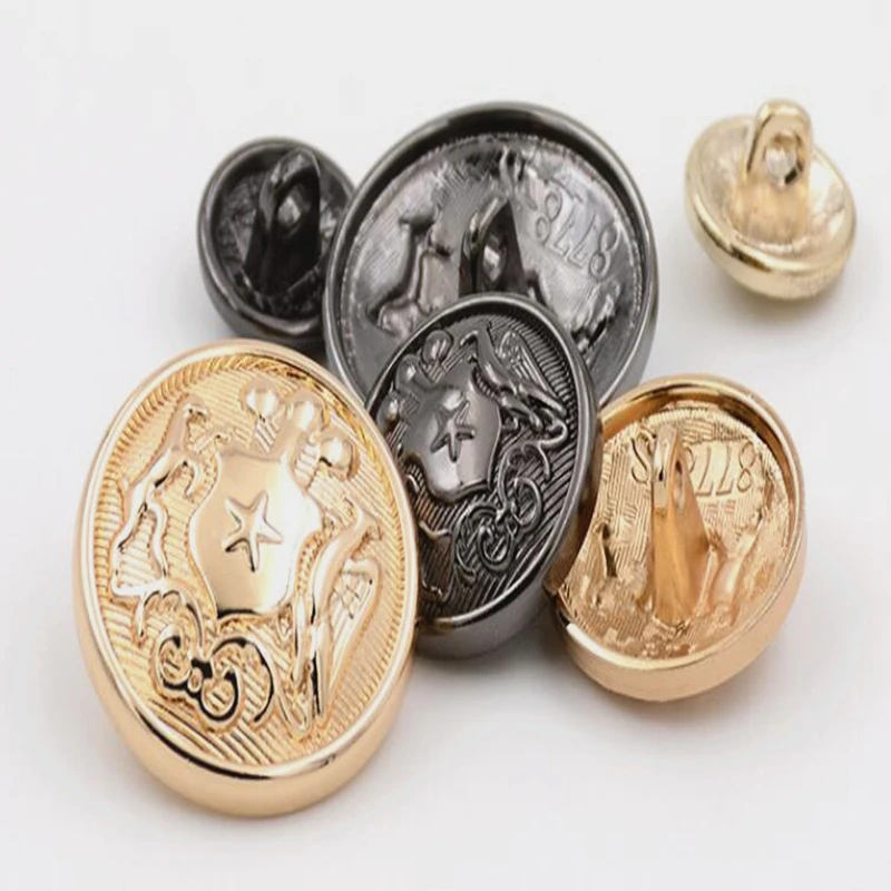 10PCS/lot Clothing accessories Grade metal buttons fashion coat sweater hollow gold buttons buttoned coat woolen coat
10PCS/lot Clothing accessories Grade metal buttons fashion coat sweater hollow gold buttons buttoned coat woolen coat